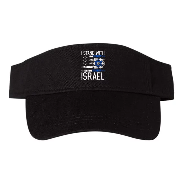 I Stand With Israel Jewish Support Group Matching Valucap Bio-Washed Visor