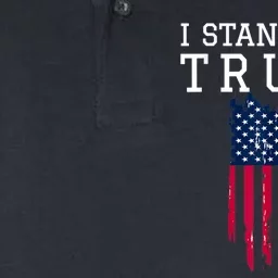 I Stand With Trump Pro Trump Supporter Free Trump Softstyle Adult Sport Polo