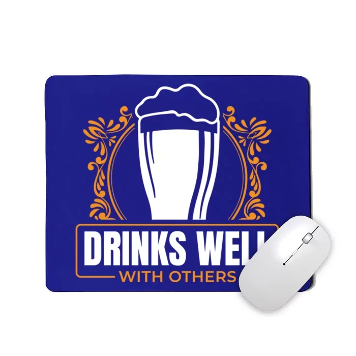 I S Well With Others Funny Sarcastic Awesome Gift Cute Gift Mousepad