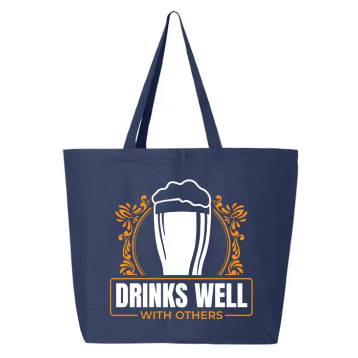 I S Well With Others Funny Sarcastic Awesome Gift Cute Gift 25L Jumbo Tote