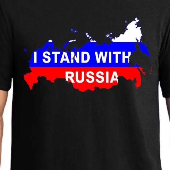 I Stand With Russia Support Russia Russian Flag Pajama Set