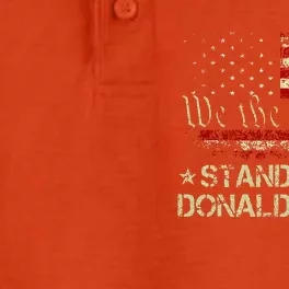 I Stand With Donald Trump Support Pro Trump Dry Zone Grid Performance Polo