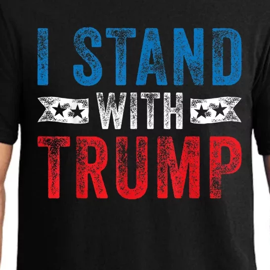 I Stand With Trump 2024 Election Donald MAGA Republican Gift Pajama Set