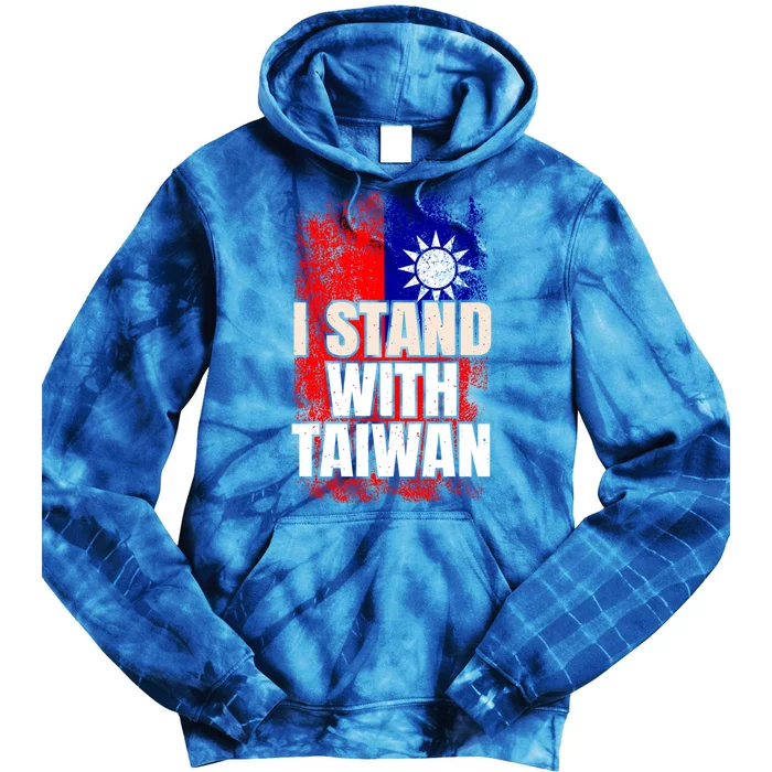 I Stand With Taiwan Gift Tie Dye Hoodie