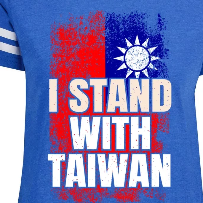 I Stand With Taiwan Gift Enza Ladies Jersey Football T-Shirt