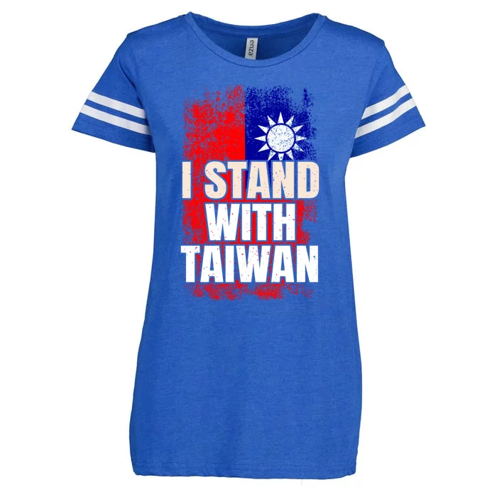 I Stand With Taiwan Gift Enza Ladies Jersey Football T-Shirt