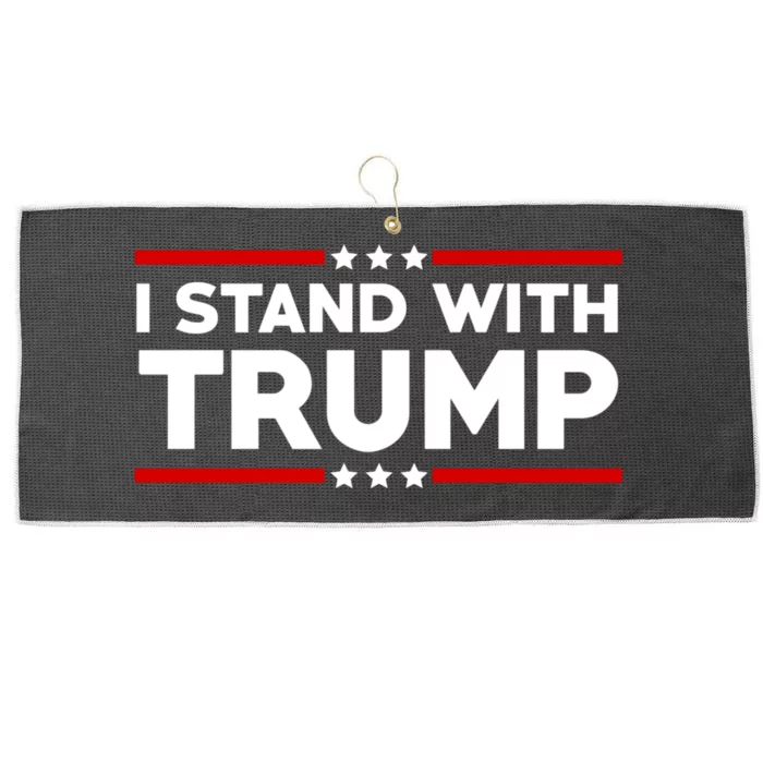 I Stand With Trump Pro Trump Supporter Free Trump Large Microfiber Waffle Golf Towel