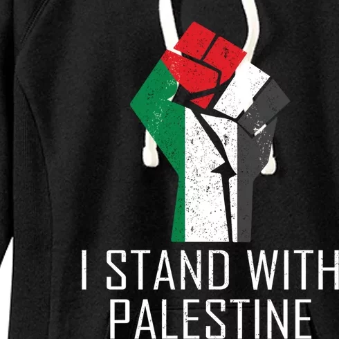 I Stand With Palestine Supporters Free Gaza Jerusalem Gift Women's Fleece Hoodie