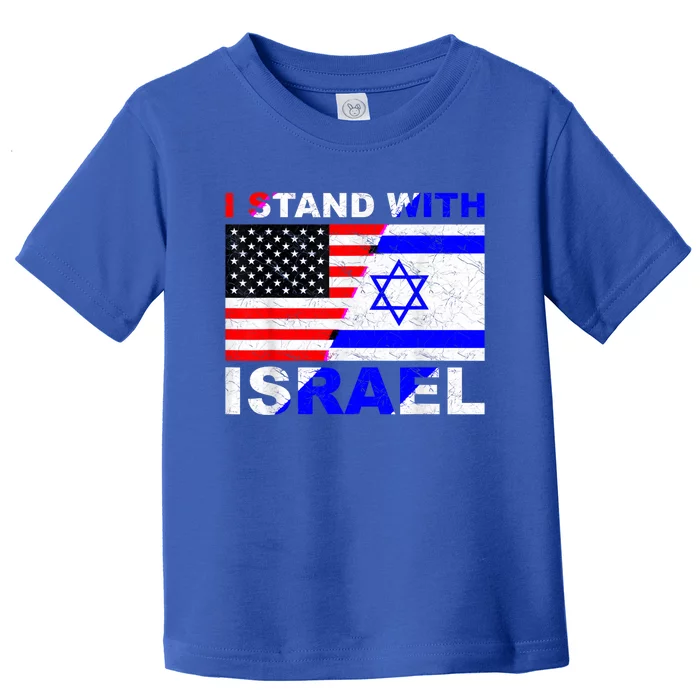 I Stand With Israel Israeli Palestinian Conflict Pro Israel Toddler T-Shirt