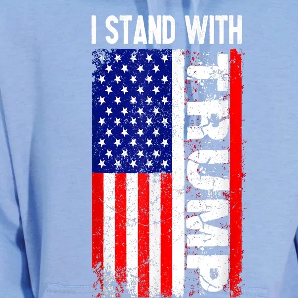 I Stand With President Trump Pro Trump Supporter Anti Biden Unisex Surf Hoodie