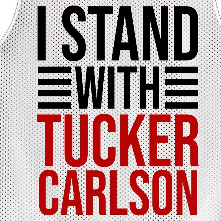 I Stand With Tucker Carlson Political Mesh Reversible Basketball Jersey Tank