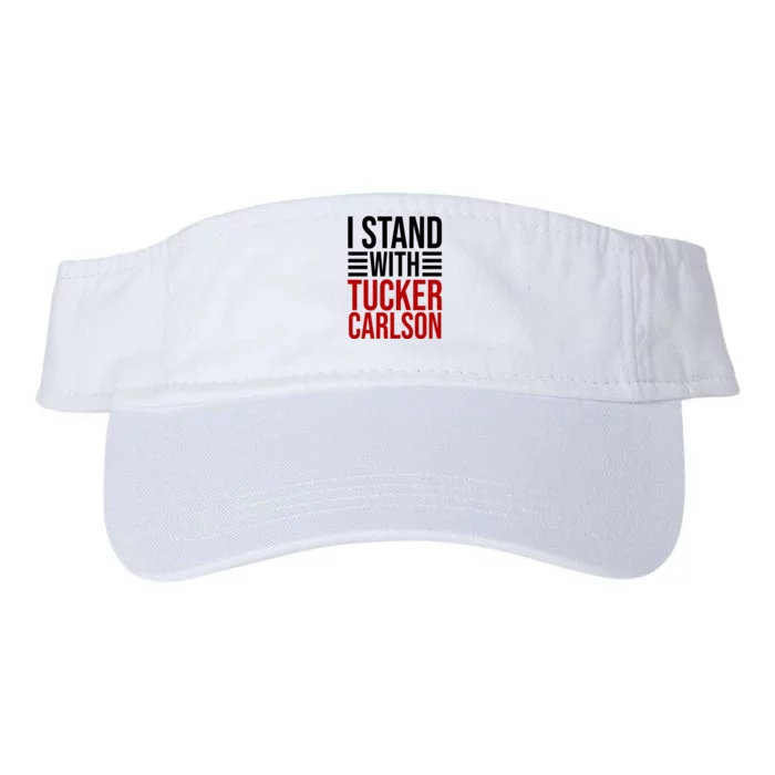 I Stand With Tucker Carlson Political Valucap Bio-Washed Visor