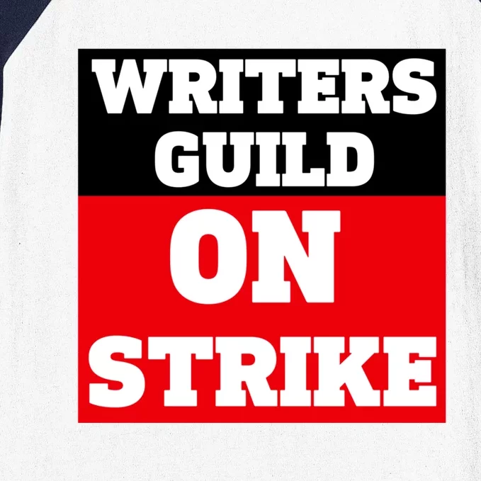 I Stand With Writers Guild On Strike Wga Strike Baseball Sleeve Shirt