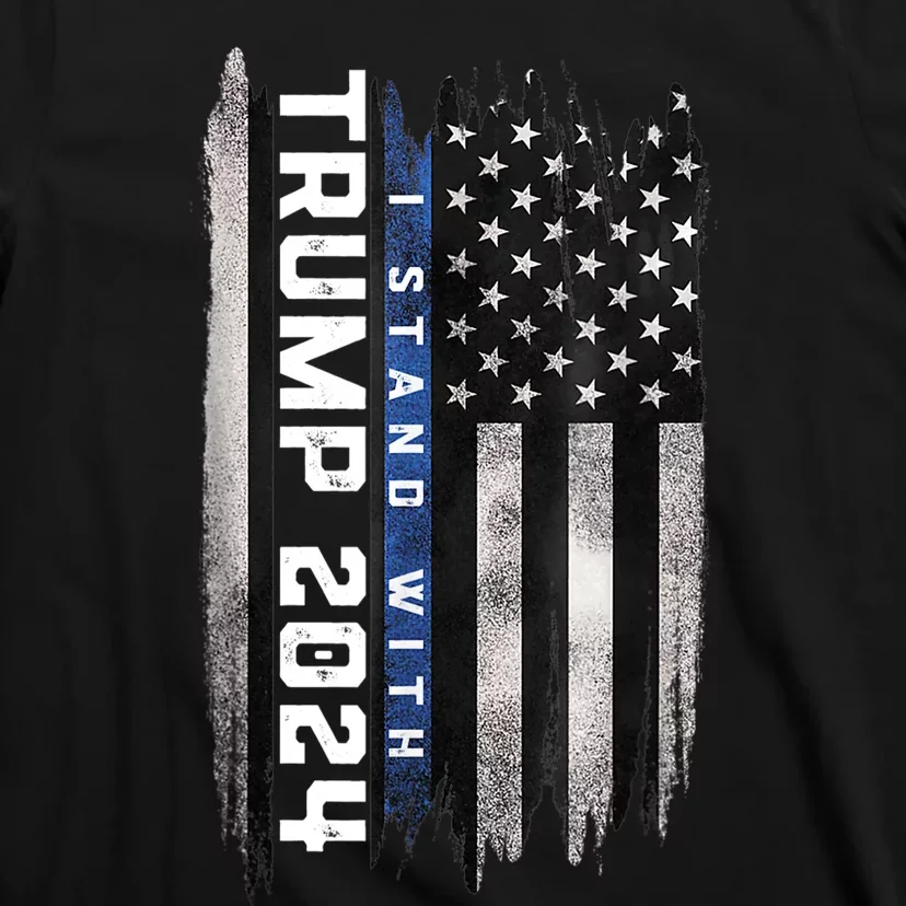 I Stand With Trump 2024 Pro Trump Supporter Anti Biden T-Shirt