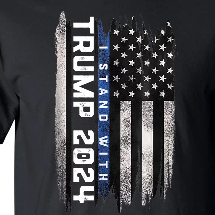 I Stand With Trump 2024 Pro Trump Supporter Anti Biden Tall T-Shirt