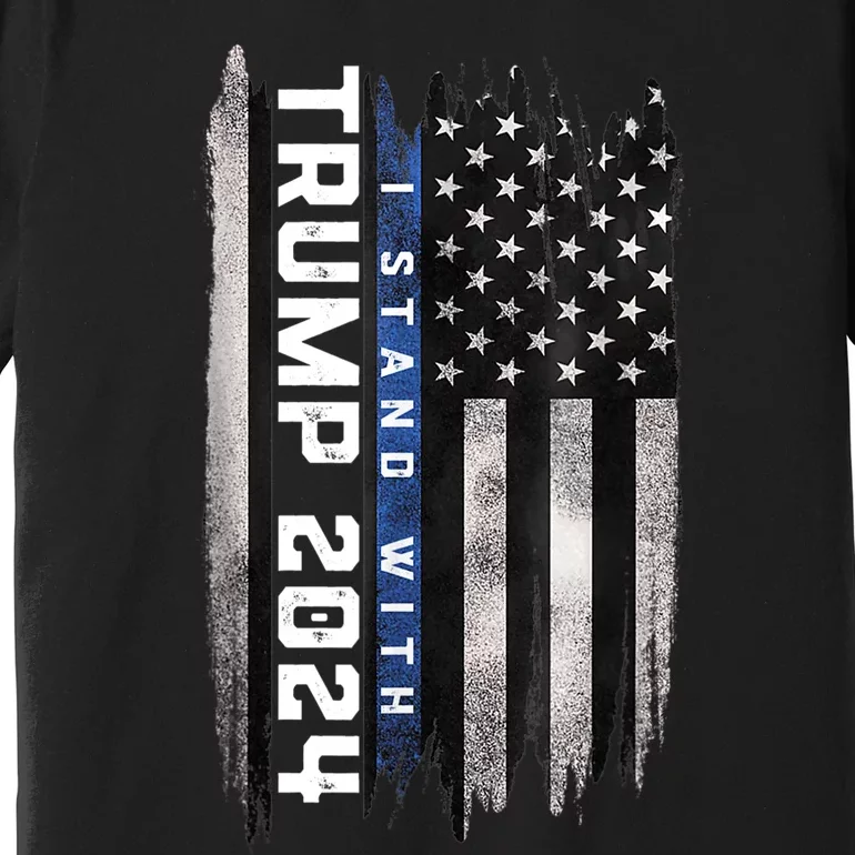 I Stand With Trump 2024 Pro Trump Supporter Anti Biden Premium T-Shirt