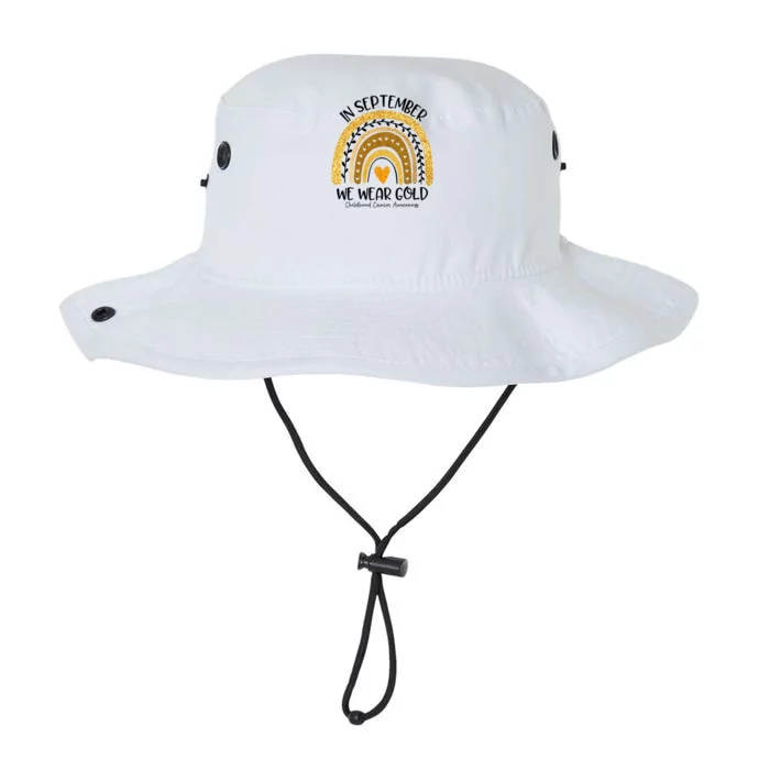 In September We Wear Gold Rainbow Childhood Cancer Awareness Legacy Cool Fit Booney Bucket Hat