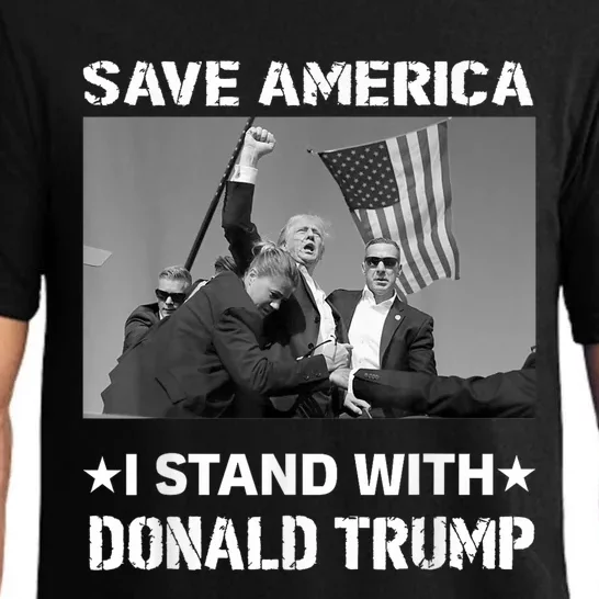 I Stand With Donald Trump I Protect Trump Save America Pajama Set