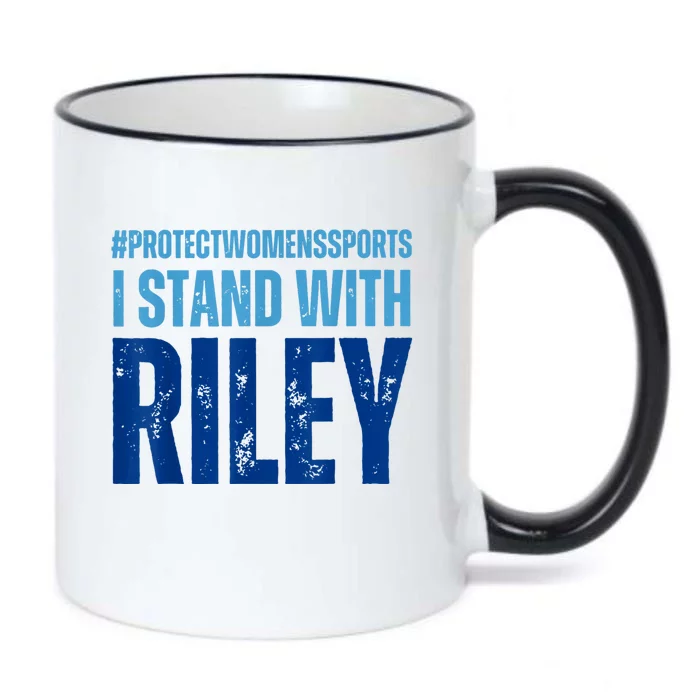 I Stand With Riley Gaines Protect Womens Sports Black Color Changing Mug