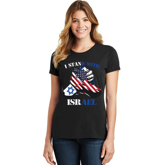 I Stand With Israel Support Israel Love Israeli Brotherhood Women's T-Shirt