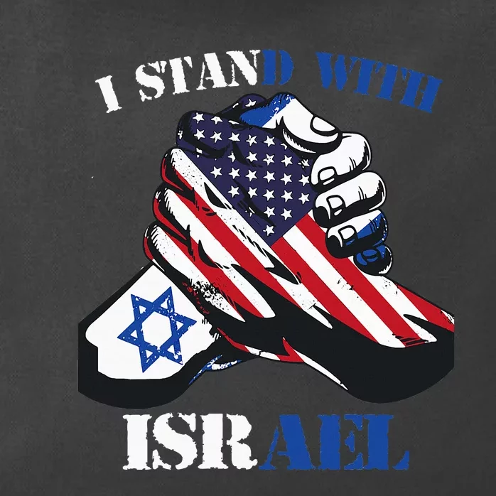 I Stand With Israel Support Israel Love Israeli Brotherhood Zip Tote Bag