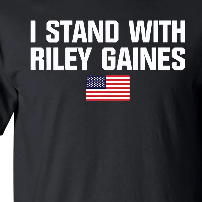 I Stand With Riley Gaines US Swimmer Save Womens Sports American Flag Tall T-Shirt