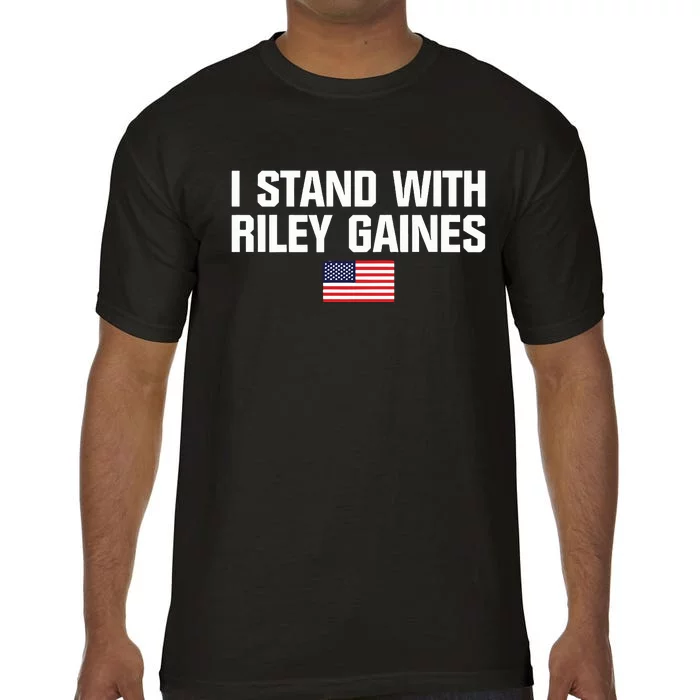 I Stand With Riley Gaines US Swimmer Save Womens Sports American Flag Comfort Colors T-Shirt