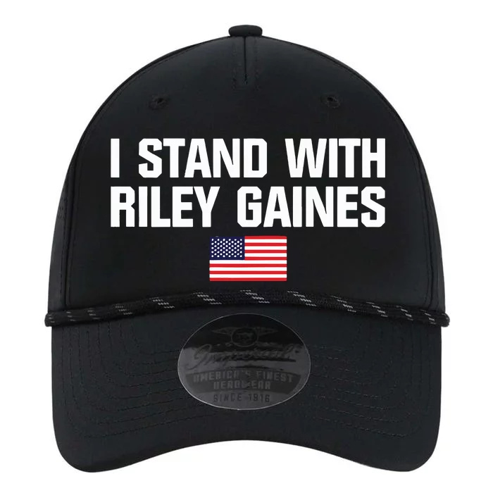 I Stand With Riley Gaines US Swimmer Save Womens Sports American Flag Performance The Dyno Cap