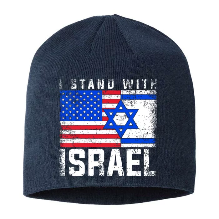 I Stand With Israel 8 1/2in Sustainable Knit Beanie