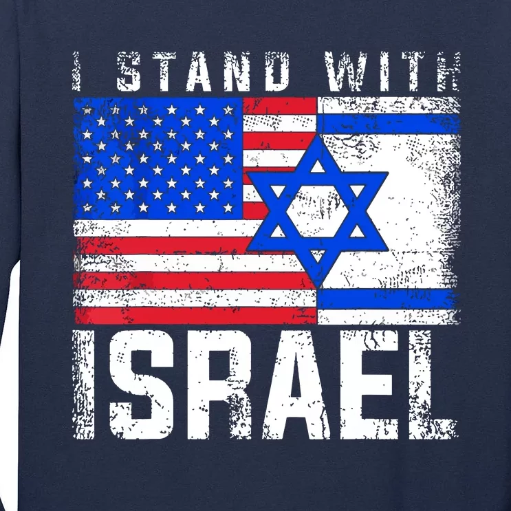 I Stand With Israel Tall Long Sleeve T-Shirt