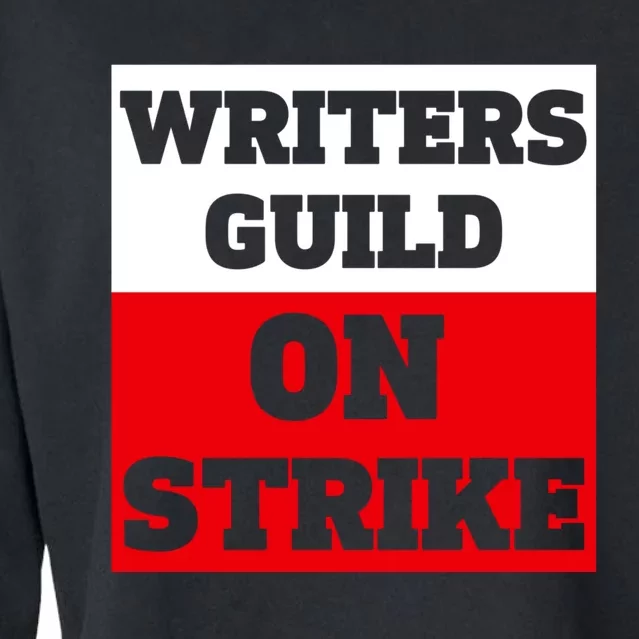 I Stand With Writers Guild On Strike Wga Strike Cropped Pullover Crew