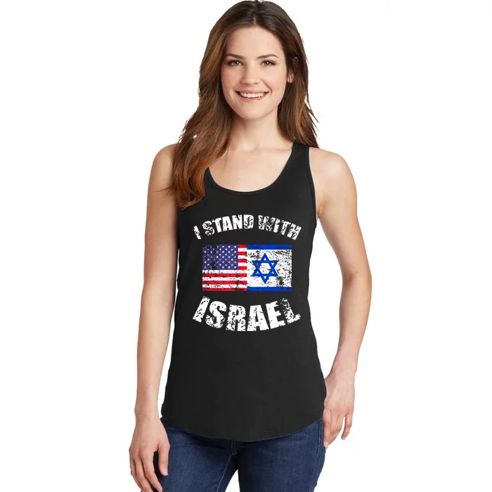 I Stand With Israel Ladies Essential Tank