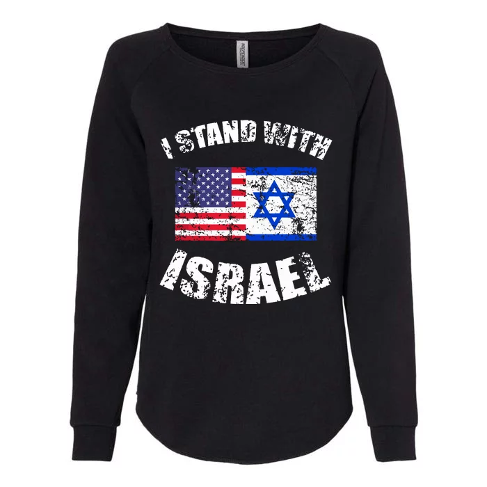 I Stand With Israel Womens California Wash Sweatshirt