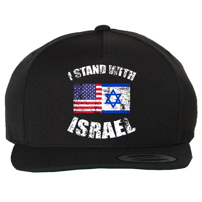 I Stand With Israel Wool Snapback Cap