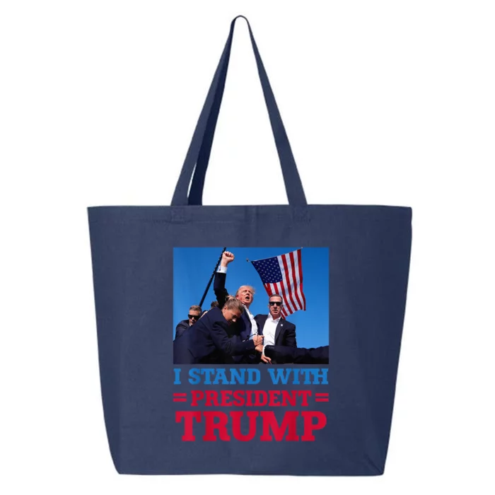 I Stand With President Trump After The Shooting At His Rally Pa 25L Jumbo Tote