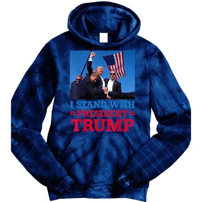 I Stand With President Trump After The Shooting At His Rally Pa Tie Dye Hoodie