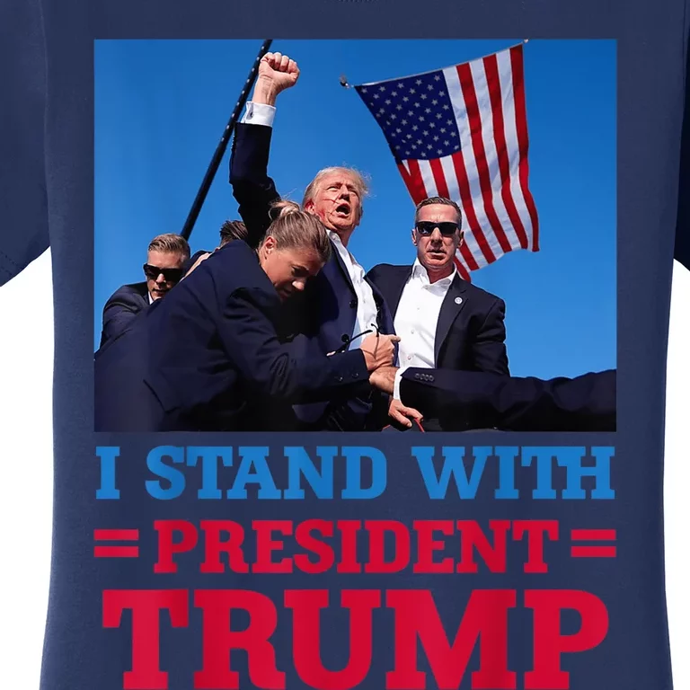 I Stand With President Trump After The Shooting At His Rally Pa Women's T-Shirt