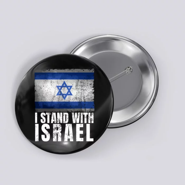 I Stand With Israel Shirts Jewish Gifts Heritage Israeli Flag Button