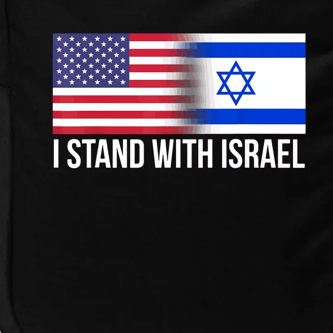 I Stand With Israel Usa Israeli Flag Jewish Impact Tech Backpack