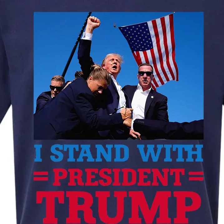 I Stand With President Trump After The Shooting At His Rally Sueded Cloud Jersey T-Shirt