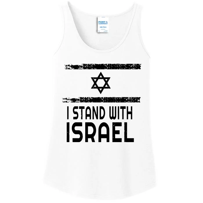 I Stand With Israel Ladies Essential Tank