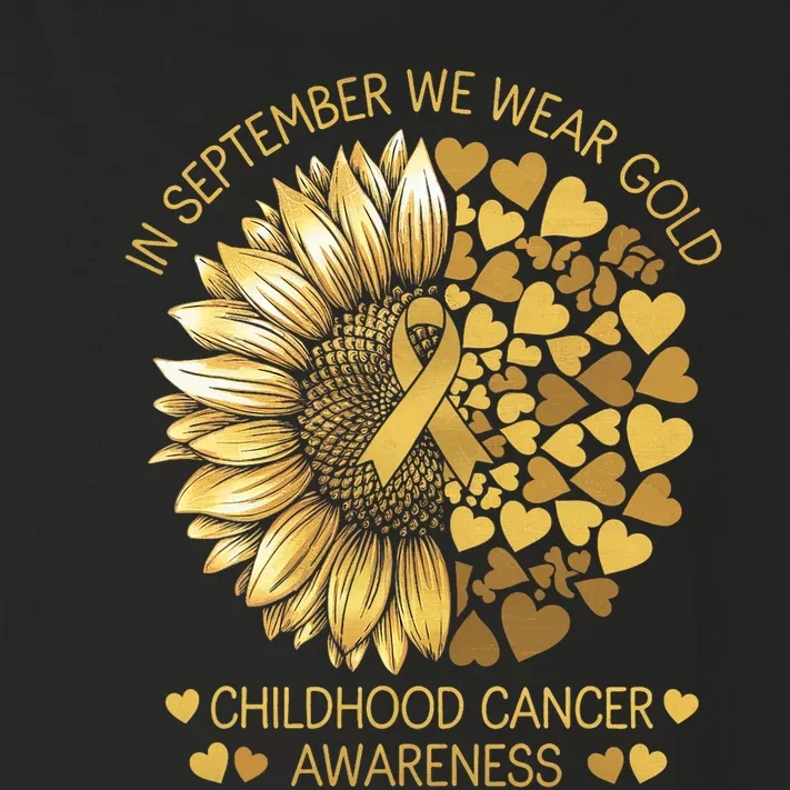 In September We Wear Gold Childhood Cancer Awareness Toddler Long Sleeve Shirt