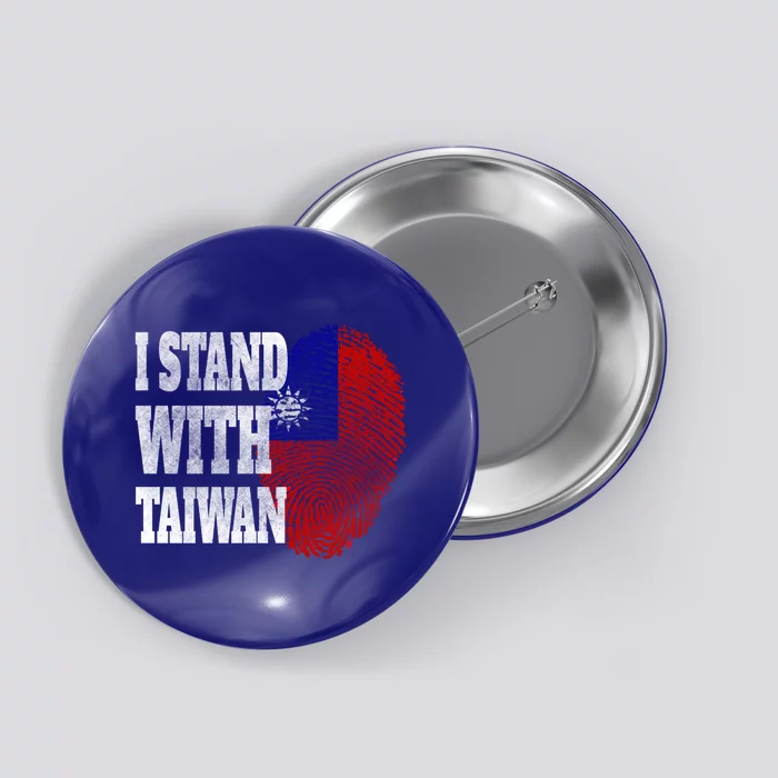 I Stand With Taiwan Taiwanese Flag Support Taiwan Funny Gift Button