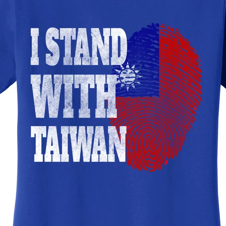 I Stand With Taiwan Taiwanese Flag Support Taiwan Funny Gift Women's T-Shirt