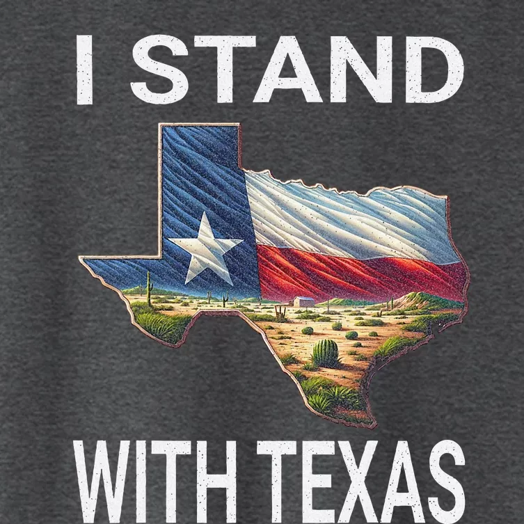 I Stand With Texas I Support Texas Women's Crop Top Tee