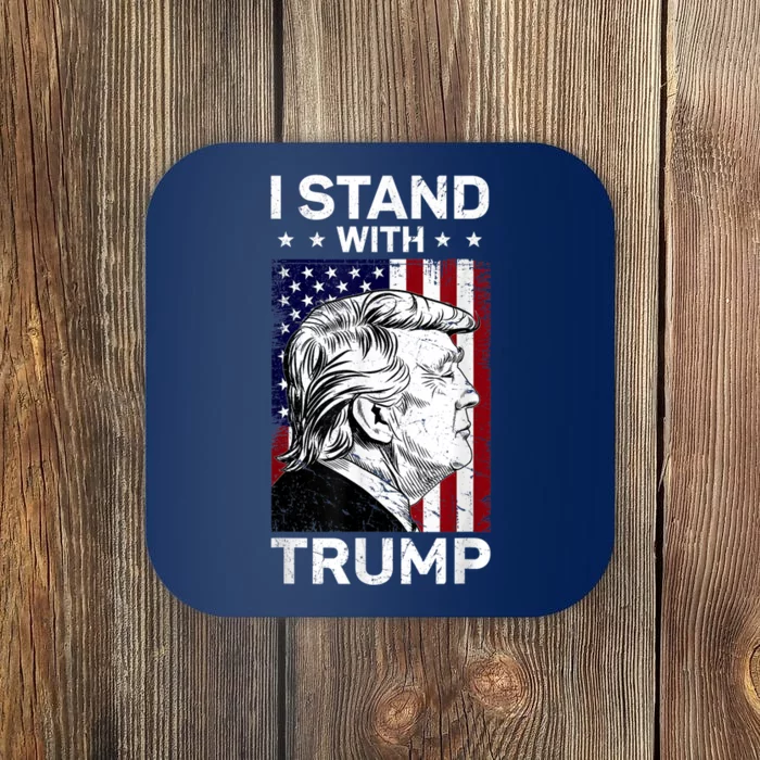 I Stand With Trump Pro Trump Free Trump Coaster