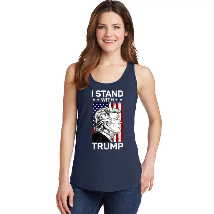 I Stand With Trump Pro Trump Free Trump Ladies Essential Tank