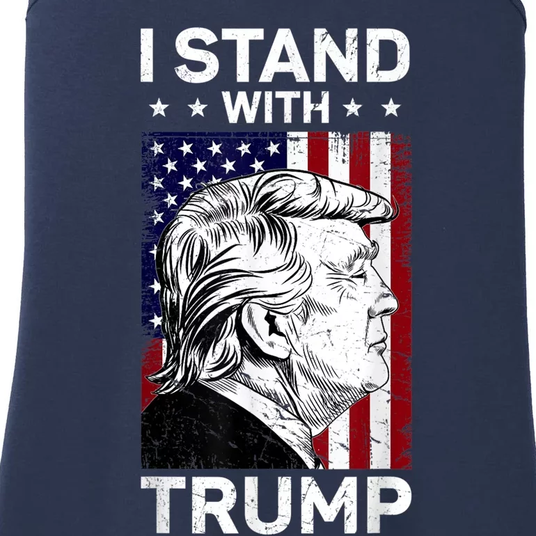 I Stand With Trump Pro Trump Free Trump Ladies Essential Tank