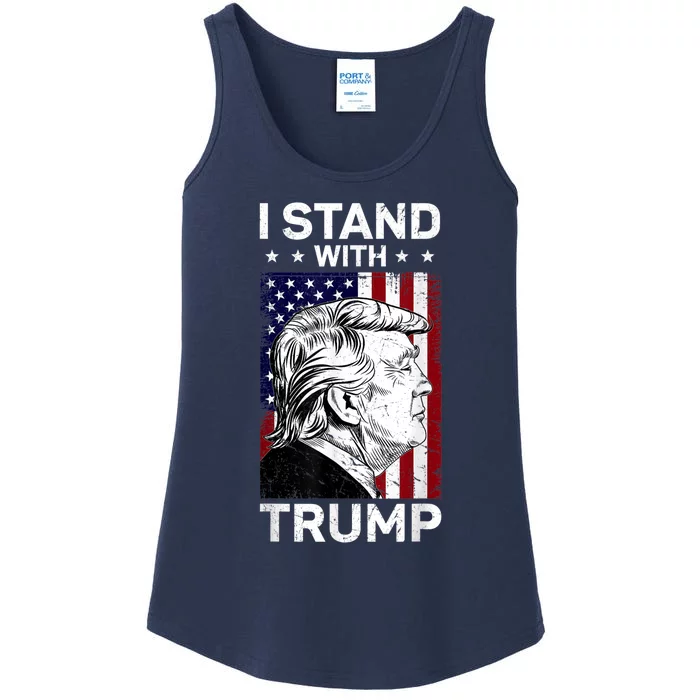 I Stand With Trump Pro Trump Free Trump Ladies Essential Tank