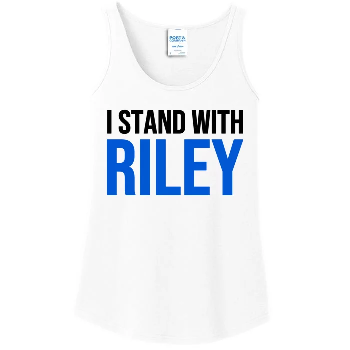 I Stand With Riley Gaines #ProtectWomensSports Ladies Essential Tank